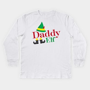 Daddy Elf Kids Long Sleeve T-Shirt